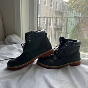 Hushpuppies Navy Blue Leather Boots